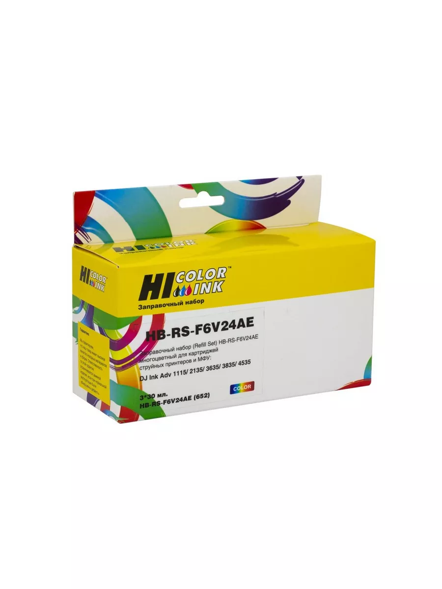 Заправочный набор Hi-Black F6V24AE для HP DJ Ink Adv 1115/2135/3635/3835/4535, Сolor, 90ml