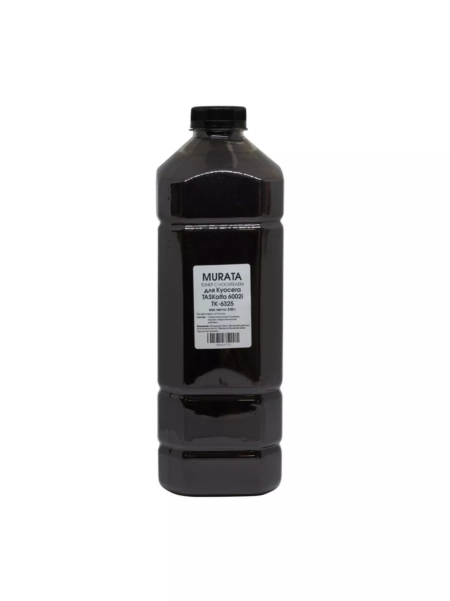 Тонер Murata с носителем для Kyocera TASKalfa 6002i (TK-6325), Bk, 500 г, канистра