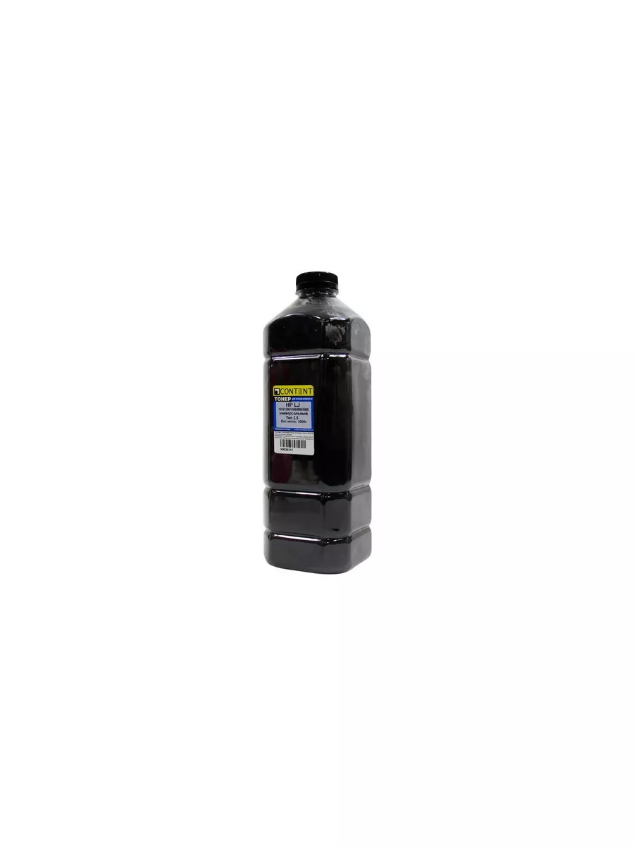 Тонер Content Универсальный для HP LJ 1010/1200/1160/4000/5000, Тип 2.5, Bk, 1 кг, канистра