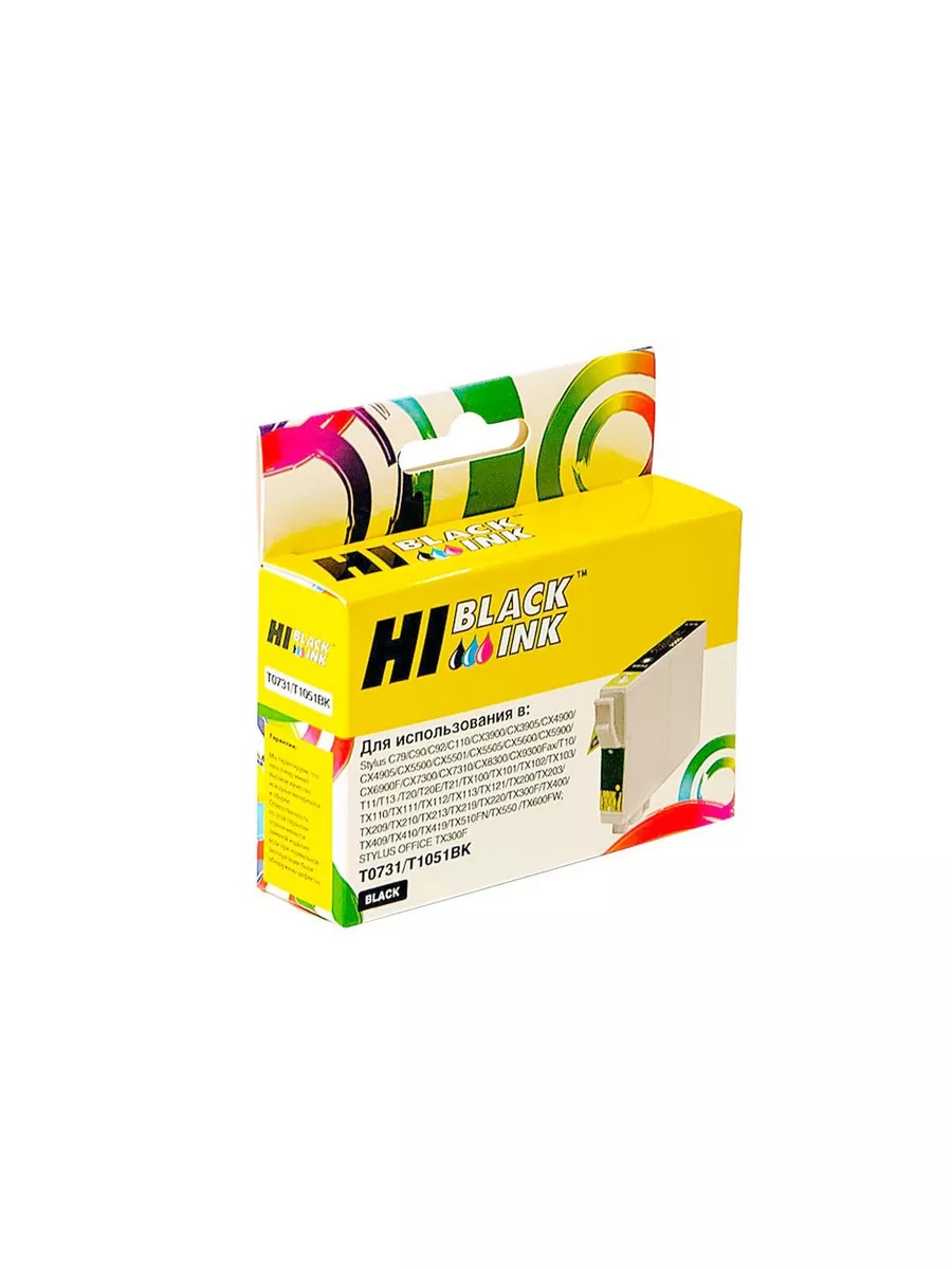 Картридж Hi-Black (HB-T0731) для Epson Stylus C79/C110/T40W/TX200/400/TX600FW, Bk
