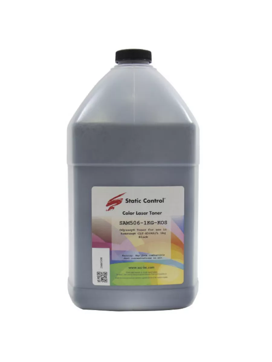 Тонер Static Control для CLP-506/504, Bk, (Odyssey), 1 кг, флакон