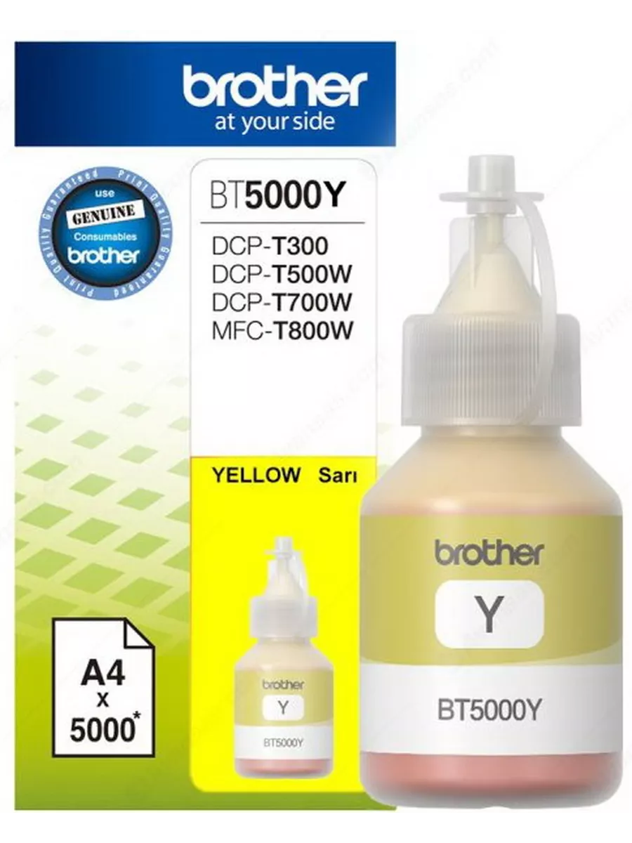 Чернила BT-5000Y для  Brother DCPT300/500W/700W жёлтые (41,8мл, 5000стр) (O)