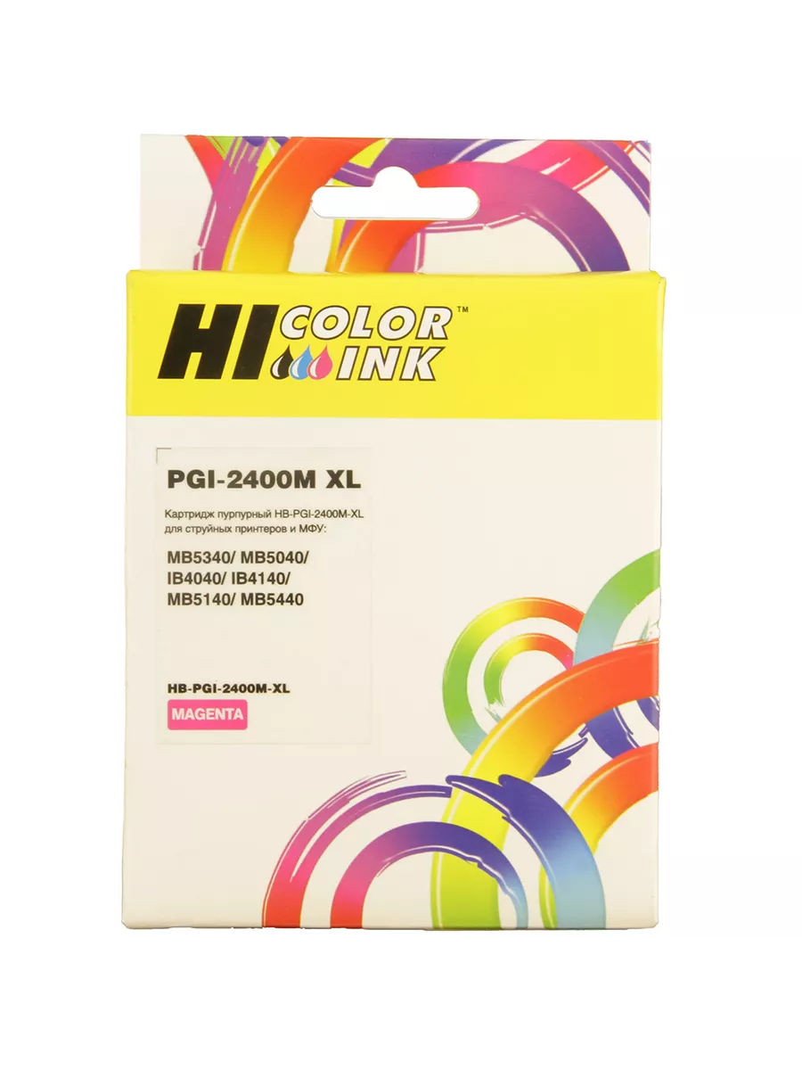 Картридж Hi-Black (PGI-2400XLM) для Canon MAXIFY iB4040/ МВ5040/ МВ5340, Magenta