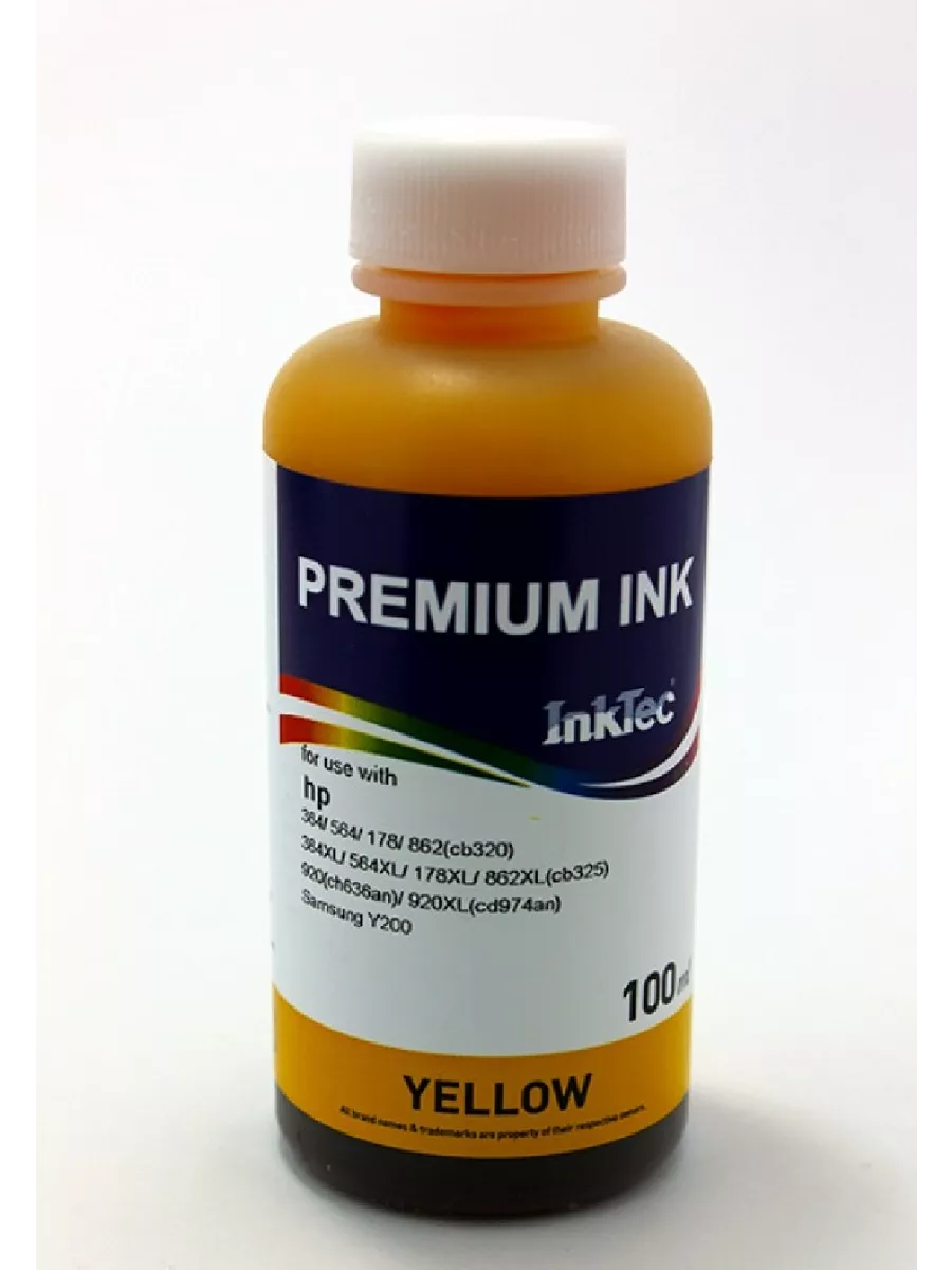 Чернила InkTec (H7064) для HP CB320/ CB325, Y, 0,1 л. (ориг.фасовка)