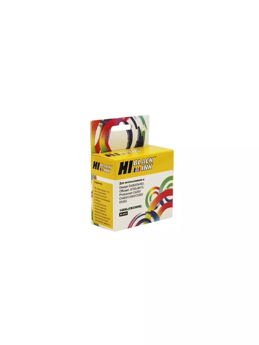 Картридж Hi-Black (HB-CB336HE) для HP PS C4283/C5283/D5363/J5783/J6413/D4263, №140XL, Bk
