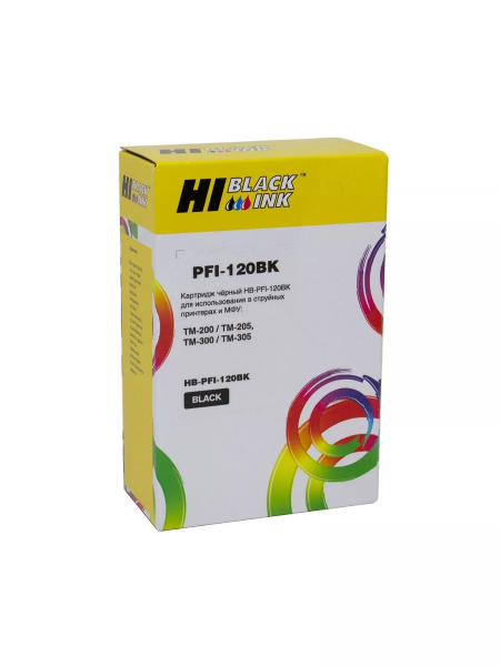 Картридж Hi-Black (PFI-120BK) для Canon TM-200/205/300/305, Black