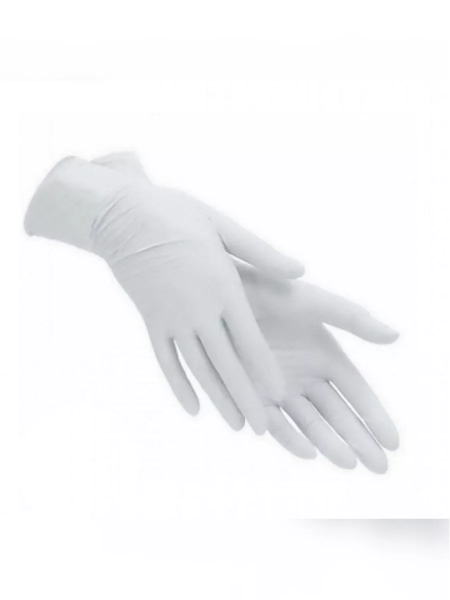 Перчатки сервисные латексные, опудренные, (н/с), размер L (5 пар в упаковке)