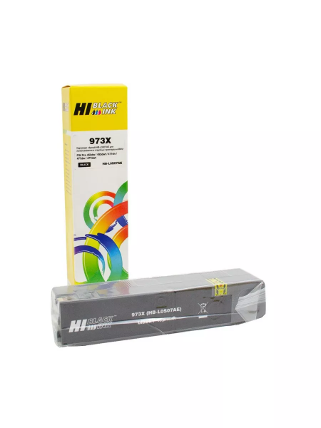Картридж Hi-Black (L0S07AE) для HP PW Pro477dw/452dw 973X, BK