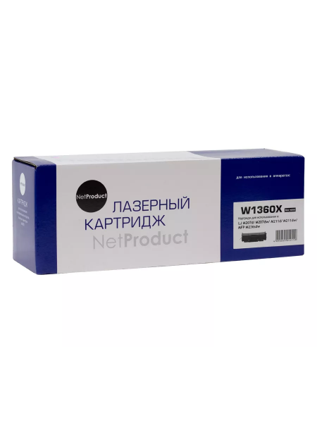 Картридж NetProduct (N-W1360X) для HP LaserJet M211/MFP M236, 2,6K без чипа