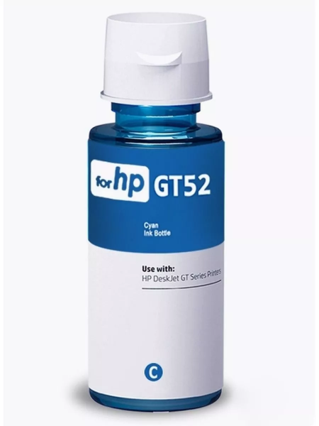 Чернила GT52 для HP DJ GT, 8000стр/70мл (О) голубые M0H54AE