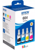 Чернила Epson L100/110/200/210/300/355/550/555 (O) 4 цвета мультипак C13T66464A