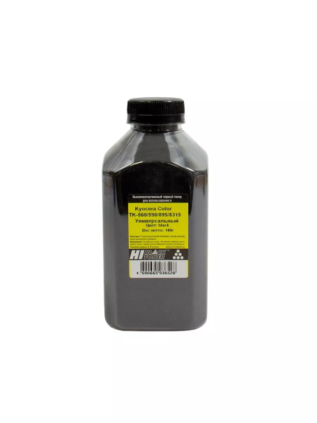 Тонер Hi-Black для Kyocera Color TK-560K/590K/895K/8315K, Bk, 140 г, банка