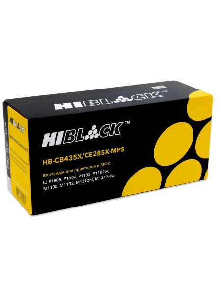 Картридж Hi-Black (HB-CB435X/CB436X/CE285X-MPS) для HP LJ P1005/P1505/M1120/Canon725, Унив, 6K