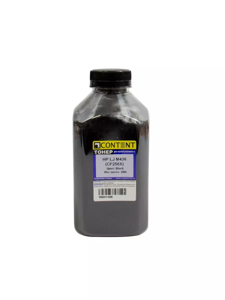 Тонер Content для НP LJ M436 (CF256X), Bk, 280 г, банка