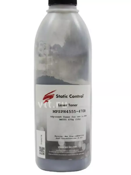 Тонер Static Control для HP LJ Enterprise M4555/M601, (Odyssey), Bk, 470 г, флакон