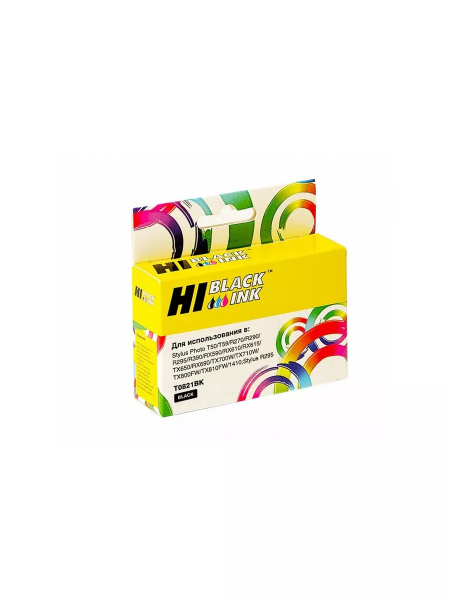 Картридж Hi-Black (HB-T0821) для Epson Stylus R270/295/390/RX590/T50, Bk
