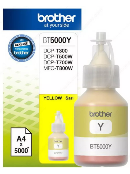 Чернила BT-5000Y для  Brother DCPT300/500W/700W жёлтые (41,8мл, 5000стр) (O)