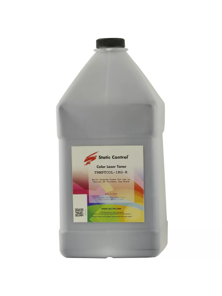Тонер Static Control Универсальный для HP CLJ CP1515/ Canon MF-8330, Bk, 1 кг, флакон