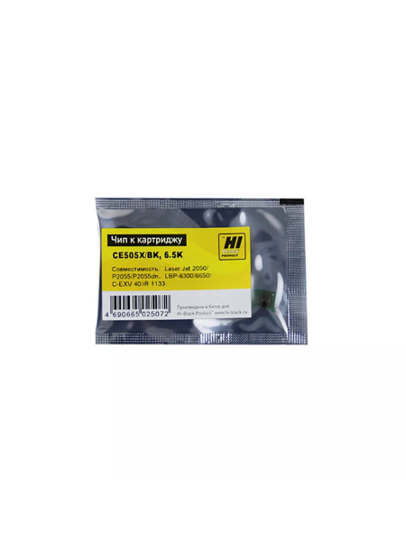 Чип Hi-Black к картриджу HP LJ 2050/2055(CE505X), Bk, 6,5K