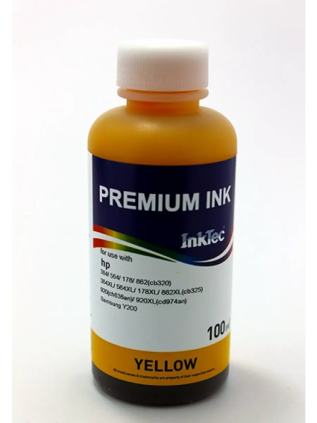 Чернила InkTec (H7064) для HP CB320/ CB325, Y, 0,1 л. (ориг.фасовка)
