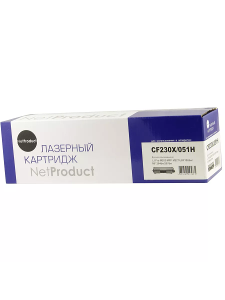 Тонер-картридж NetProduct (N-CF230X/051H) для HP LJ Pro M203/MFP M227/LBP162dw/MF 264dw/267dw, 4K