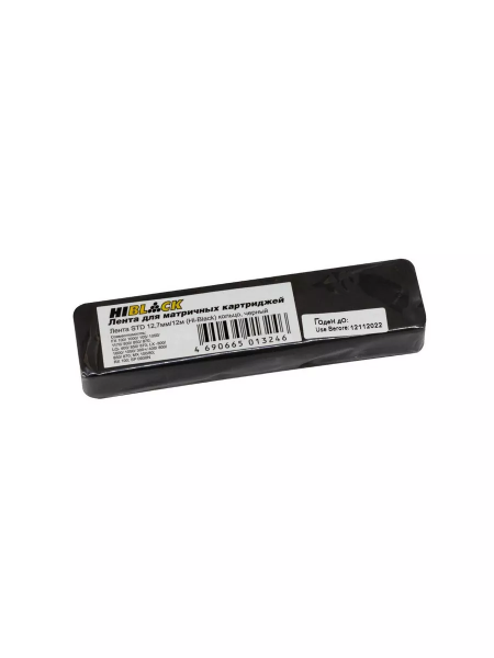 Лента Hi-Black для матричного картриджа (кольцо) STD, Bk, 12,7мм/12м