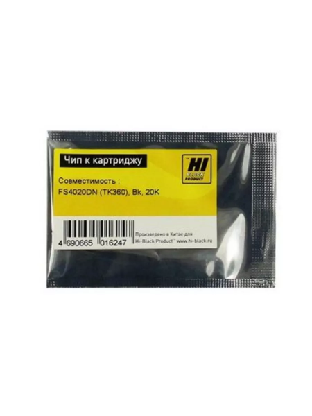 Чип Hi-Black к картриджу Kyocera FS-4020DN (TK-360), Bk, 20K